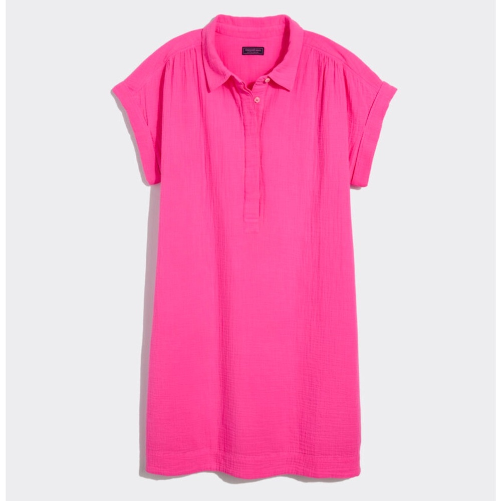 Vineyard Vines Margo Double Gauze Shirtdress Sz Small - Picture 3 of 10